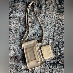 Beis the ID Crossbody bag/ pouch AND leather card holder